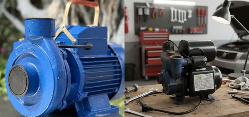 Máy bơm nước cá sấu cũ phù hợp tiết kiệm chi phí, trong khi máy mới bền bỉ cho công trình lớn