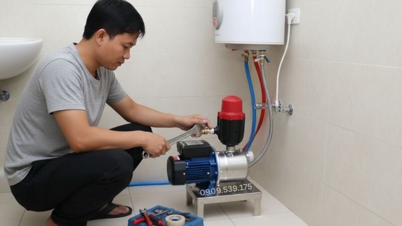 Lắp bơm tăng áp cho bình nóng lạnh giúp cải thiện áp lực nước đầu vào, đảm bảo nước nóng chảy mạnh và ổn định hơn khi sử dụng.